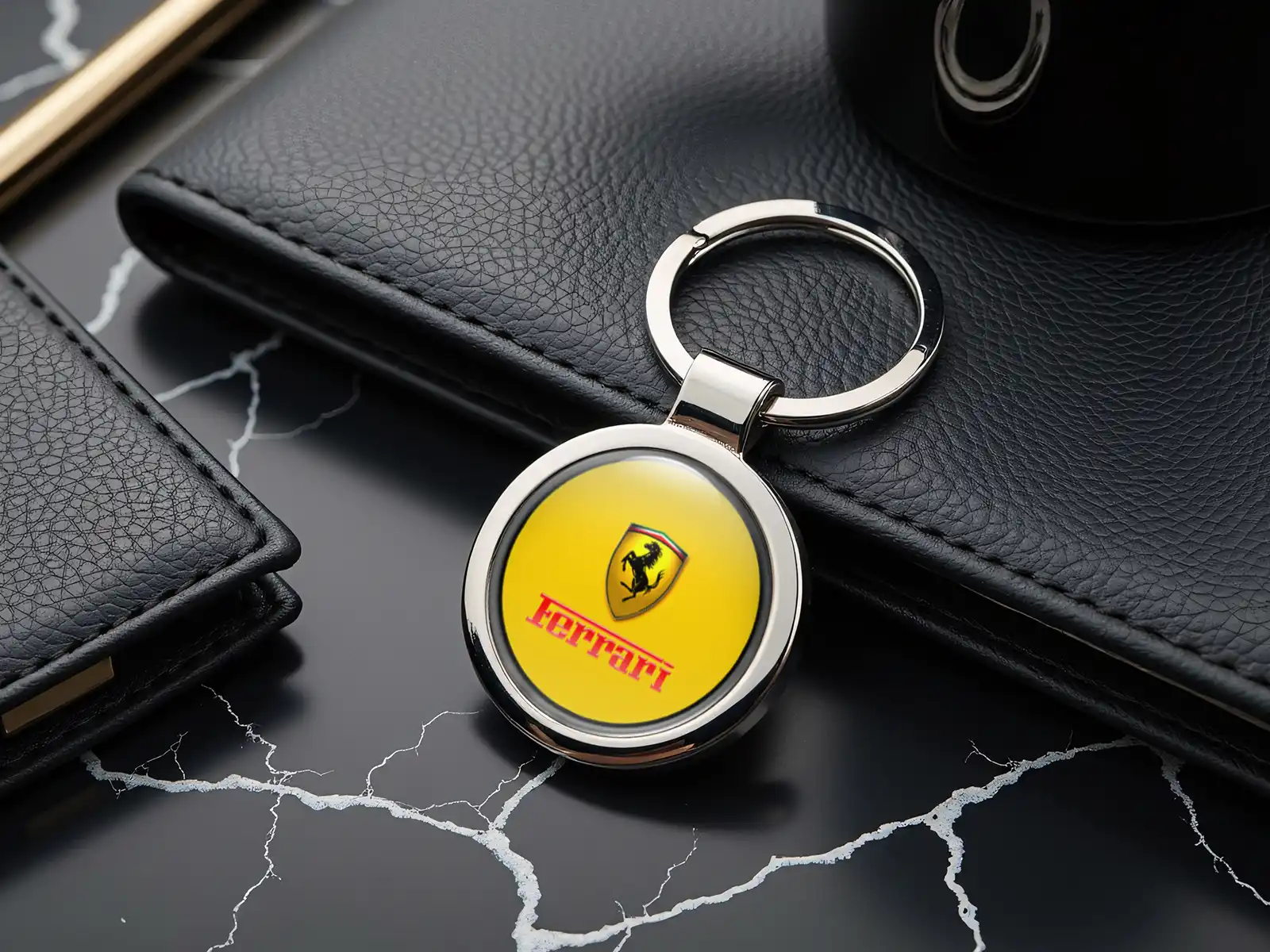 Ferrari Porte-clés Sécurité Construction Renforcée Métal